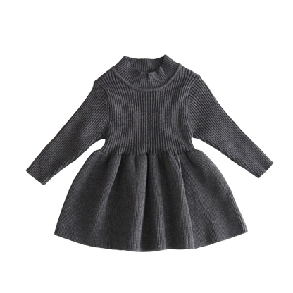 Poppy Winter Dress | Charcoal