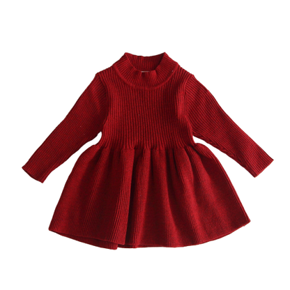 Poppy Winter Dress | Red