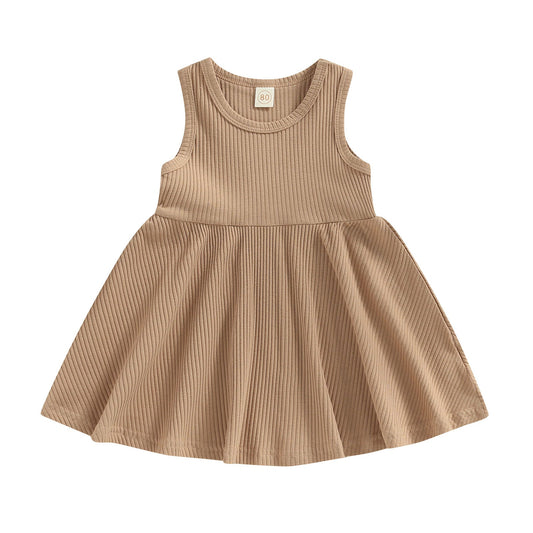 Ribbed Dress | Latte