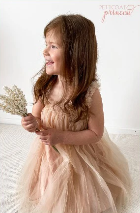 Petticoat Princess - Champagne Butterfly Dress