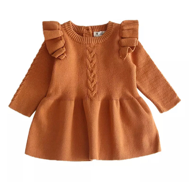 Anastacia Winter Dress | Chestnut